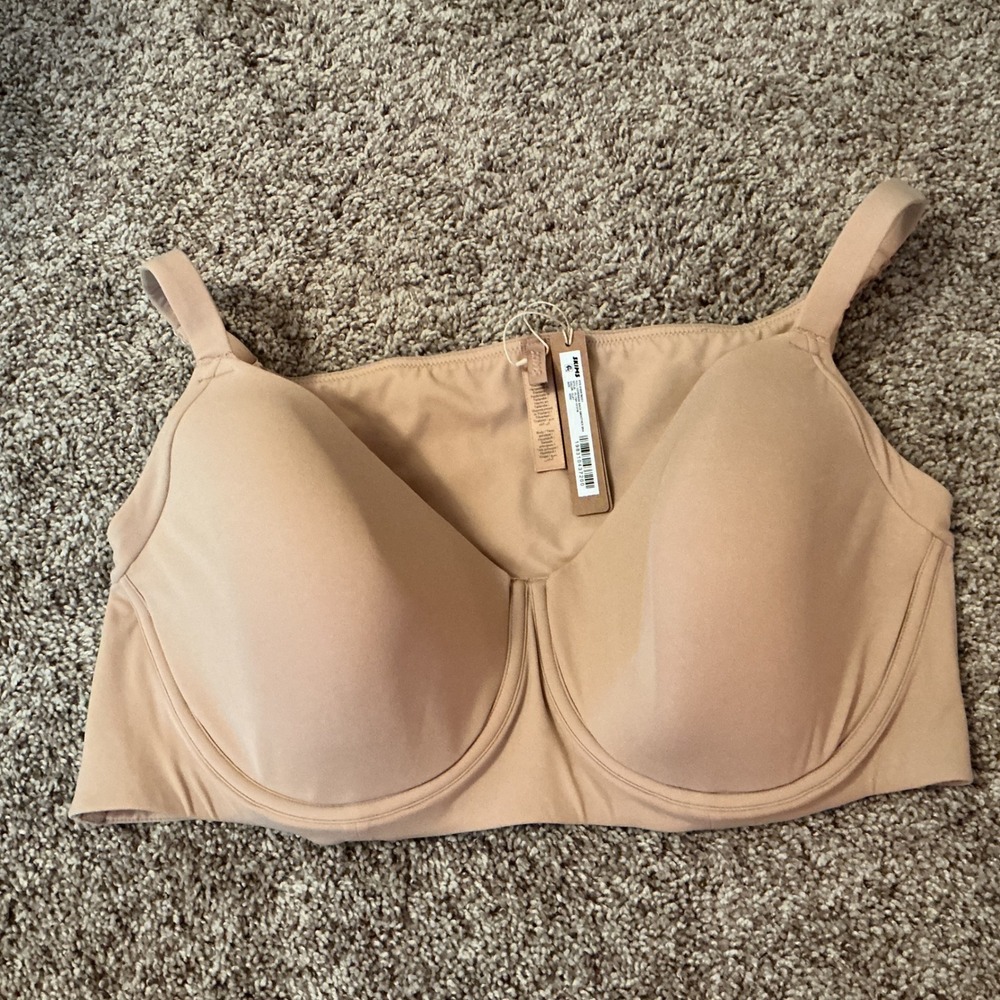 SKIMS Fits Everybody Back Smoother Bra 42DD Clay NEW Full Coverage Underwire